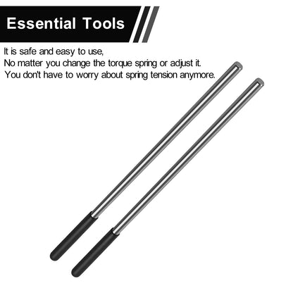 2 Packs of Winding Rods -OZHOMY Torsion Spring Winding Rods with Non-Slip Handle,1/2 Inch Diameter Solid Steel Metal Winding Bars Hardware for Adjusting or Replacing Garage Door Tension Springs