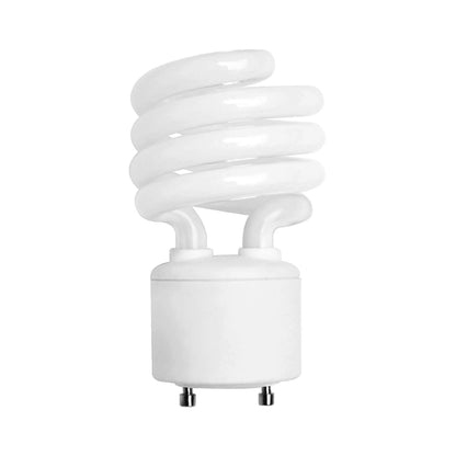 KOR (4 Pack) 13 Watt Mini Spiral - GU24 Base - (60W Equivalent) - T2 Mini-Twist - CFL Light Bulb (Cool White (4100K), CFL)