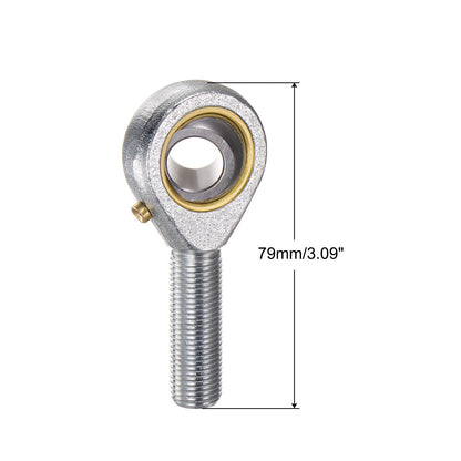 uxcell POSB8 1/2 Inch Male Rod End Bearing Set - 2pcs of 1/2-20 Left and Right Hand Thread Rod Ends with Jam Nut