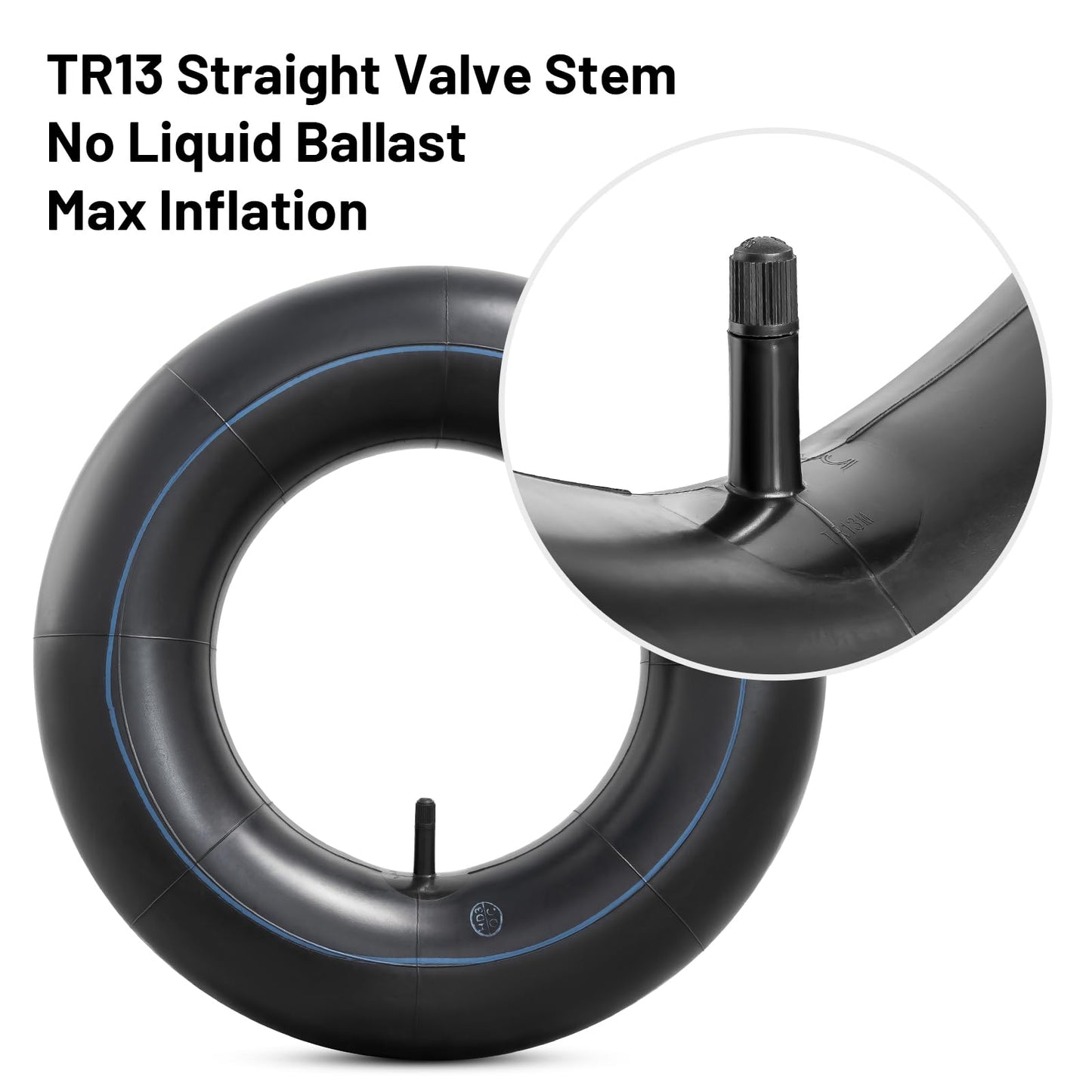 YeYouc Heavy Duty 4.80-8/4.00-8 Inch Replacement Tire Inner Tube, 4.80/4.00-8 Innertube with TR13 Straight Valve for Wheelbarrows, Mowers, wagons and More for 4.80-8 4.00-8 480/400-8 Tires Pack of 2