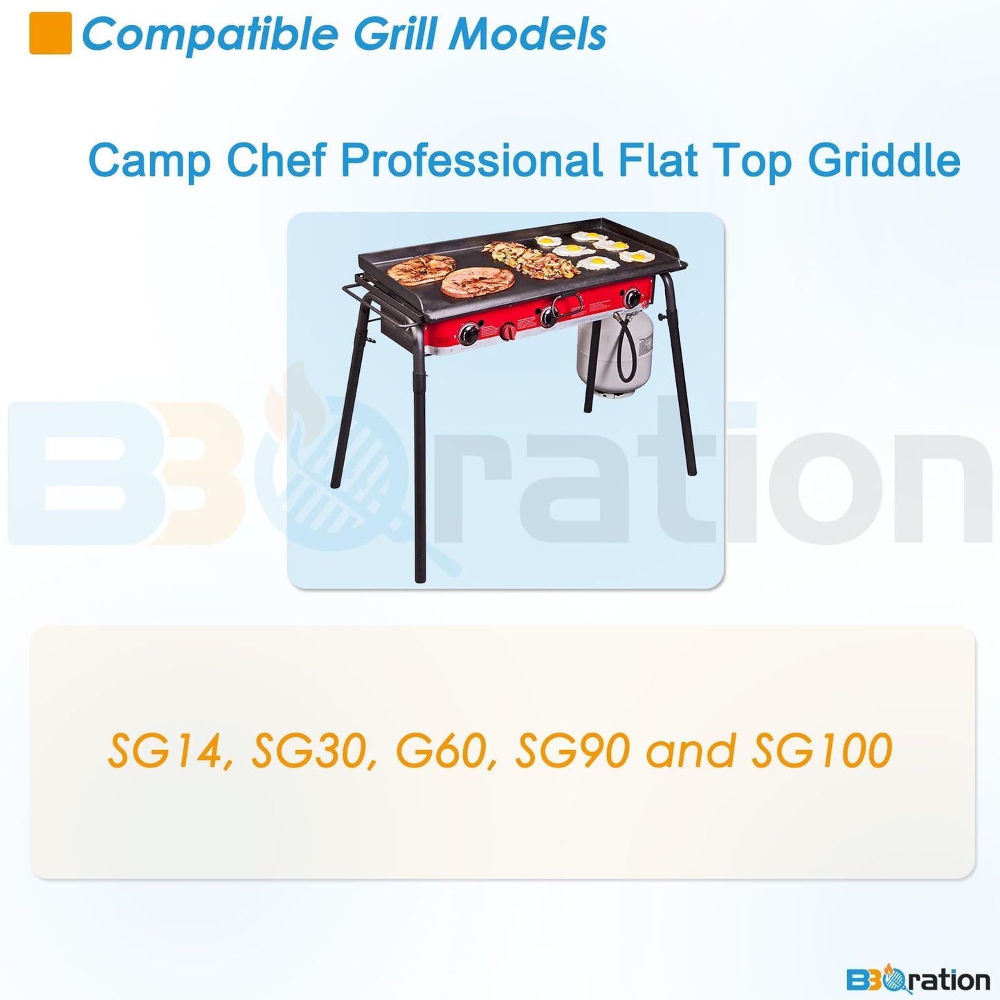 BBQration Grease Cup and Disposable Aluminum Foil Drip Pan Kit for Camp Chef Professional Portable Grill Fits Camp Chef Stove Griddles SG14, SG30, SG60, SG90, SG100, Catch Pan Holder, 24 oz