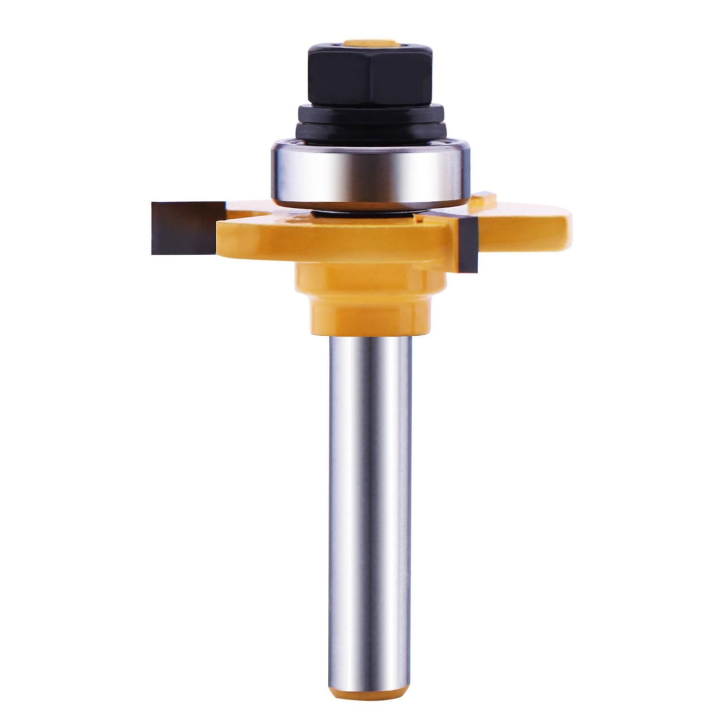 Tongue and Groove Router Bit Set (2 PCS) with 1/4 Inch Shank T Shape, Wood Milling Saw Cutter by LU&MN (Woodworking Tools for Home Improvement and DIY)