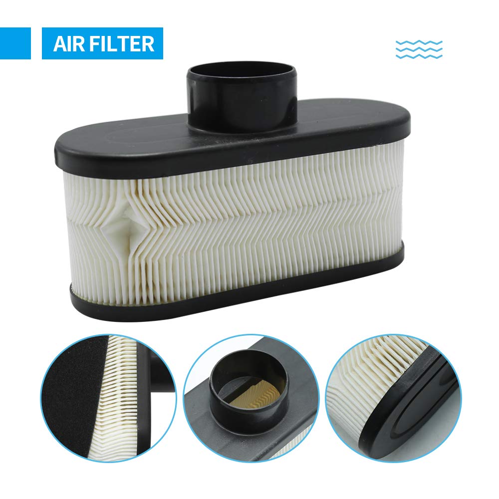 Anxingo 11013-7047 Air Filter 49065-7007 Oil Filter Spark Plug for Kawasaki FR651V FR691V FR730V FS481V FS541V FS600V FS651V FS691V FS730V 4-Stroke Engine John Deere BobCat Gravely Tune Up Kit
