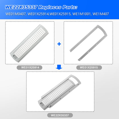 WE22X35337 Dryer Lint Screen Cover Grid Compatible with Washer |dryer lint trap dryer | dryer lint filter housing