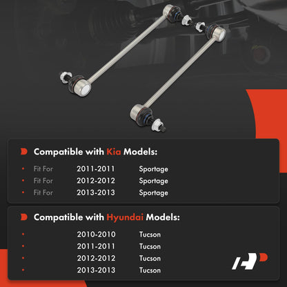 A-Premium 2 x Front Sway Bar Links Stabilizer Bar Links, Compatible with Kia Sportage 2011-2013, Hyundai Tucson 2010-2013