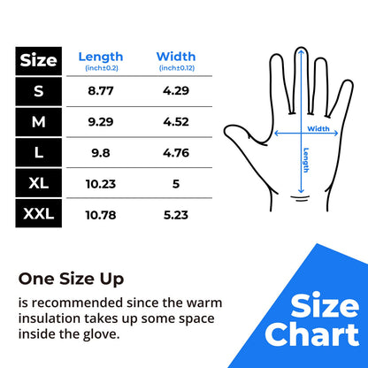 Winter Leather Work Gloves, Warm Thinsulate Lining for Cold Weather Work, 100% Full Grain Cowhide with Abrasion and Puncture Resistance, Size X-Large