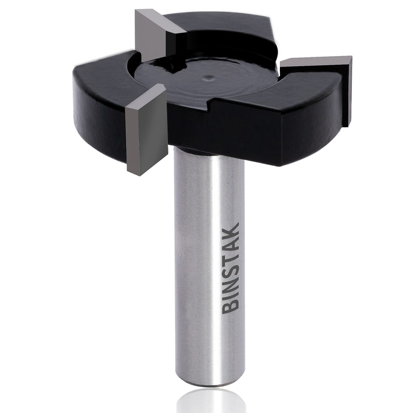 CNC Spoilboard Surfacing Router Bit, 1/2-Inch Shank 2-Inch Cutting Diameter, Slab Flattening Router Bit Planing Wood Planer Bit by BINSTAK (Carbide)