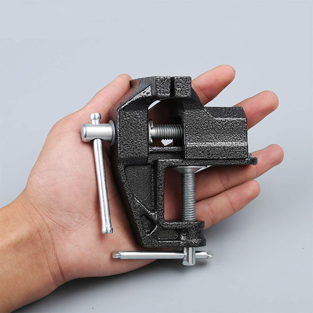 Mini Table Clamp, Small Bench Vice, New Upgraded cast Iron Manufacturing Jewelers Hobby Clamps Craft Repair Tool Portable Work Bench Vise (mini)