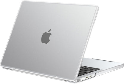 BlueSwan Compatible with MacBook Pro 14 inch 2026-2021 Release M5 M4 M3 M2 M1 Pro/Max Chip, Anti-Cracking Hard Shell Case Anti-Fingerprint Soft TPU Bumper, Frosted White