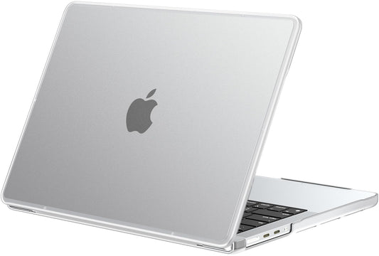 BlueSwan Compatible with MacBook Pro 14 inch 2026-2021 Release M5 M4 M3 M2 M1 Pro/Max Chip, Anti-Cracking Hard Shell Case Anti-Fingerprint Soft TPU Bumper, Frosted White