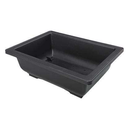 YaeTool 8Pcs 8.9" Large Plastic Bonsai Training Pots Flower Plant Retro Style Square Nursery Pots Retro Style