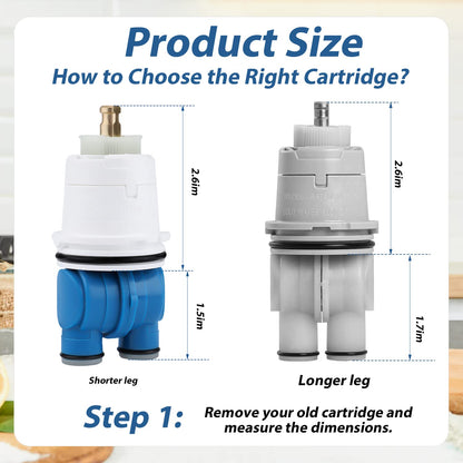 RP19804 Shower Cartridge Replacement for 1300/1400 Series with RP22734 Bonnet Nut Replacement Compatible with Delta Monitor Coarse Inlet Valve and Single Handle Trim Kit