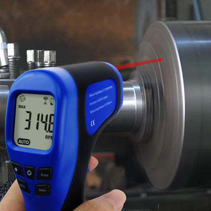 2.5-99999RPM Digital Laser Tachometer MAX/MIN Data Hold Function