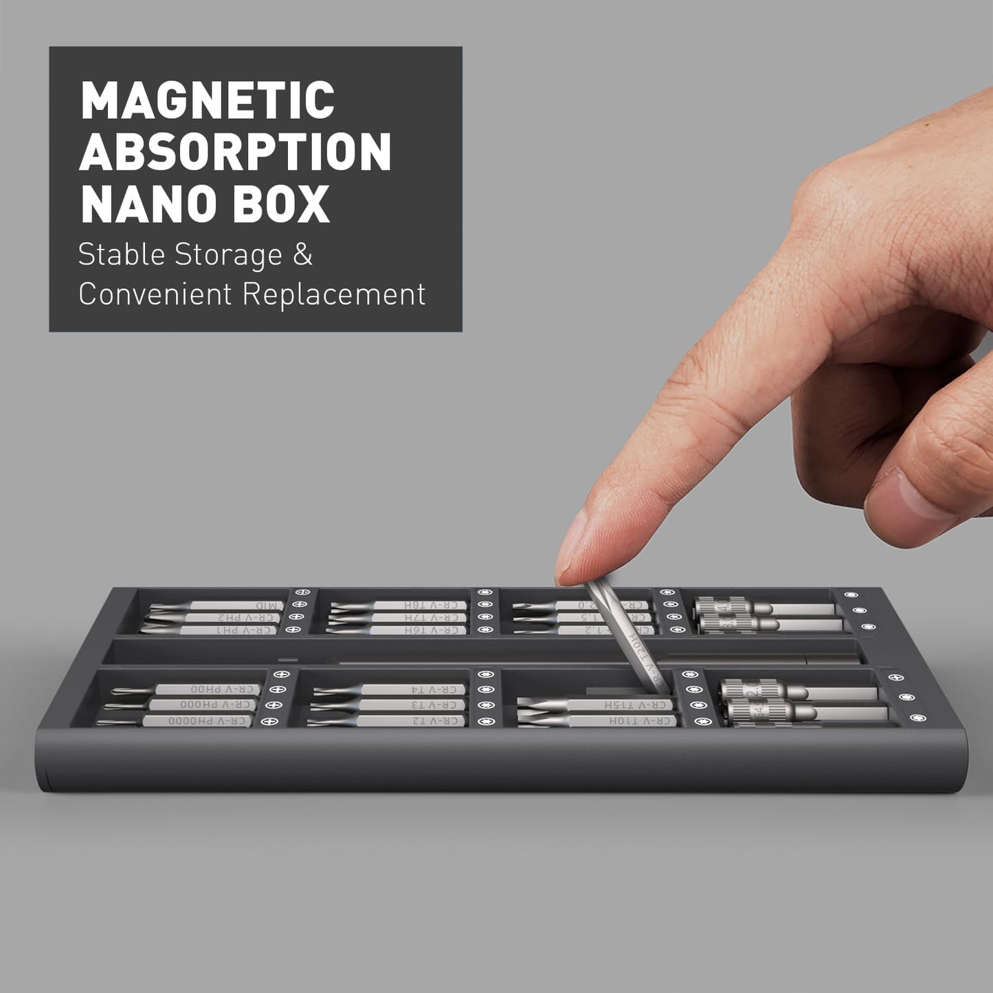 VMAN 63 in 1 Small Precision Screwdriver Set, Professional Mini Magnetic Repair Tool Kit for Ring Doorbell, Computer, Laptop, iPhone, Eyeglass, Xbox, PS4, PS5, Switch, Watch, MacBook, PC, Electronics