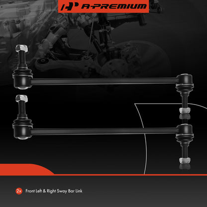 A-Premium 2Pcs Front Sway Bar Links Stabilizer Bar Links, Compatible with Chevy Malibu 04-12, Cobalt 05-10, HHR 06-11, Pontiac G5 07-10, G6 05-10, Pursuit 05-06, Saturn Aura 07-09, Ion 03-07