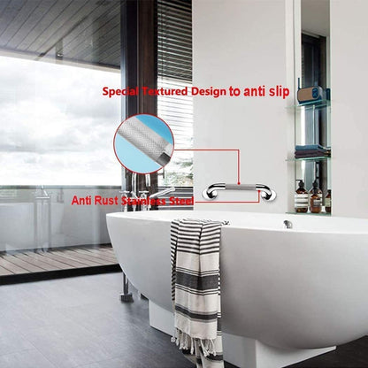2 Pack Shower Grab Bar,Anti Slip Bathroom Grab Bars,Stainless Steel Bath Grab Bar Handle Shower Safety Hand Rail Support Assist Bath Handle,Bathroom Balance Bar for Elderly Injury Pregnant(16 Inch)