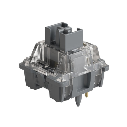 Akko V3 Silver Pro Keyboard Switch with Dustproof Stem for Mechanical Gaming Keyboard, 5-Pin Linear Switches (45pcs)