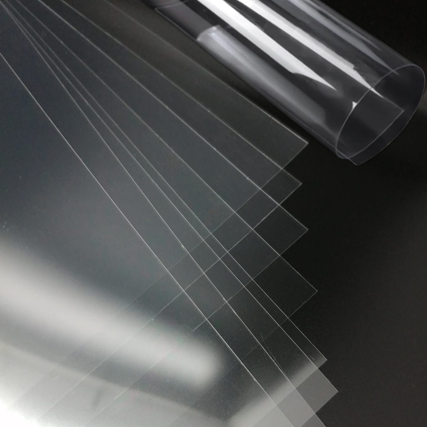 BANLTRE 10 Pack 12" X 24" 6Mil/0.15mm Thick Blank Stencil Sheets for Stencil, Plastic Craft Sheets Clear