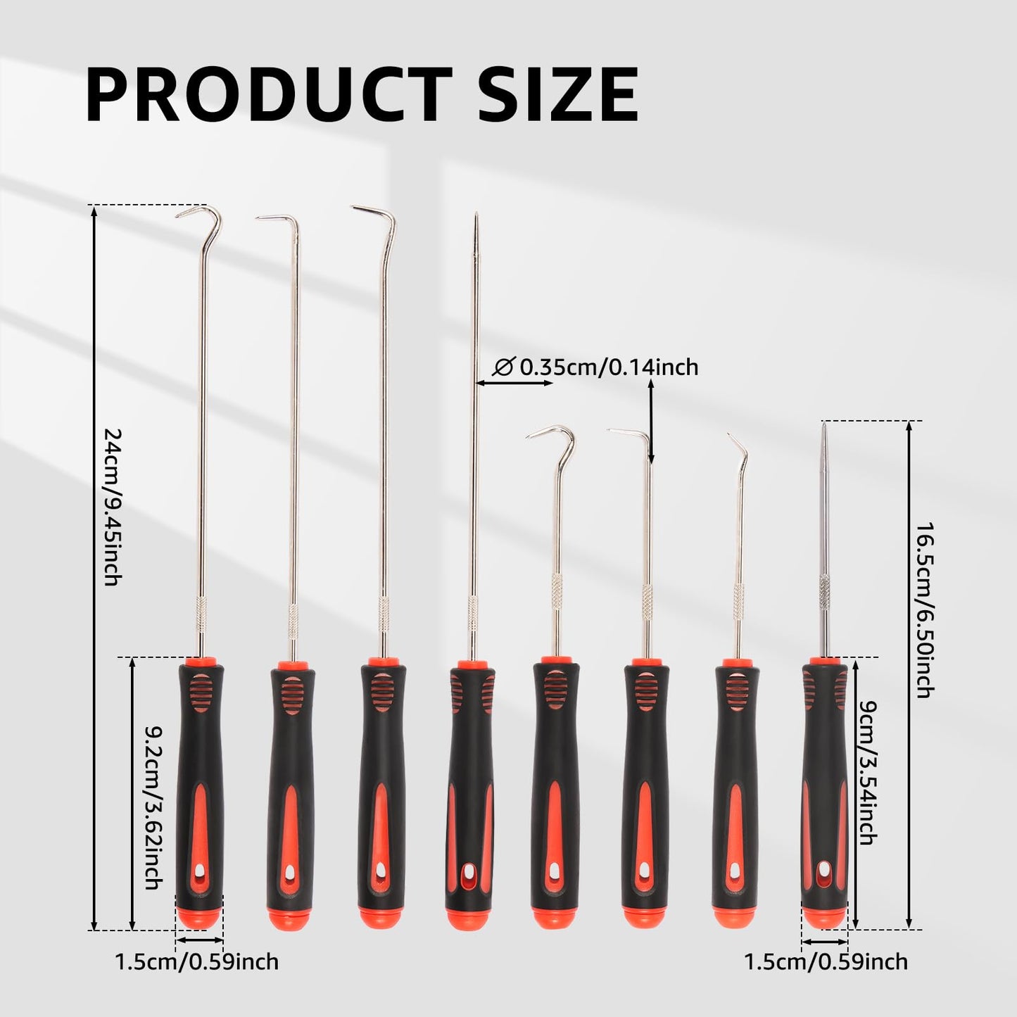 16Pcs Precision Hook and Pick Set Easy Removal Automotive Pick Tool Multipurpose Mechanic Pick and Hook Set for Remove Automotive Electronics Maintenance Home Repair