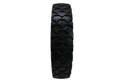 Shepherd Hardware 9594 8-Inch Semi-Pneumatic Rubber Tire, Steel Hub with Ball Bearings, Ribbed Tread, 1/2-Inch Centered Axle Diameter