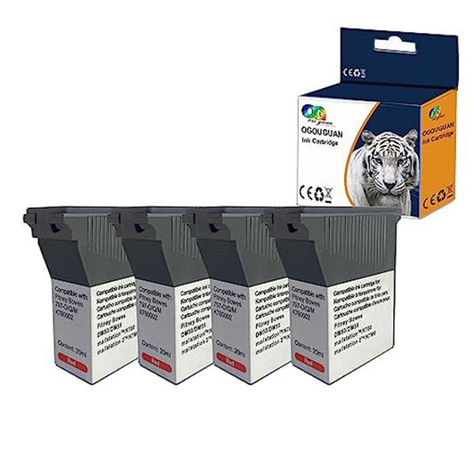 Colour-Store 4X 797-0, 797-M, 797-Q New Compatible Red Fluorescent Ink Cartridge for Mailstation 2 K700 K7M0