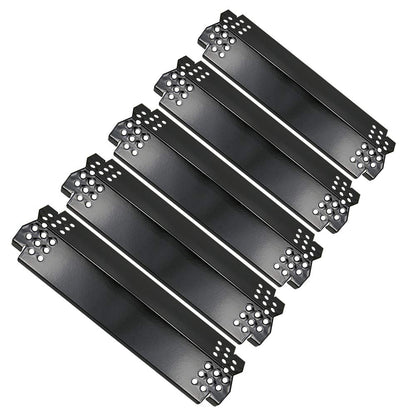 Uniflasy 14.6" Grill Heat Plates for Nexgrill 720-0888, 720-0888N, Members Mark 720-0882D, Dyna-Glo Gas Grill, Porcelain Steel Flame Tamer, Flavor Bar Replacement Parts for Nexgrill 720-0888, 5 Pack