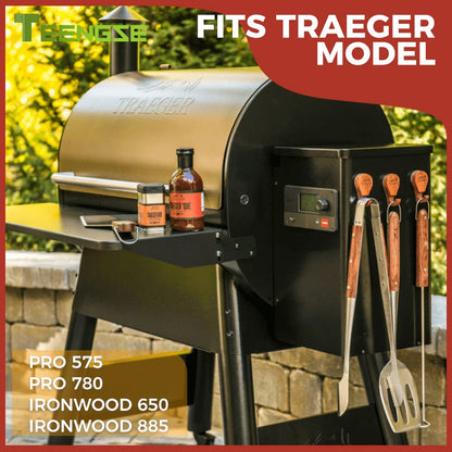 TEENGSE Thermocouple Probe Compatible with Traeger Ironwood 650/885 and Pro 575/780, D2 thermocouple Probe Replacement Parts KIT0422