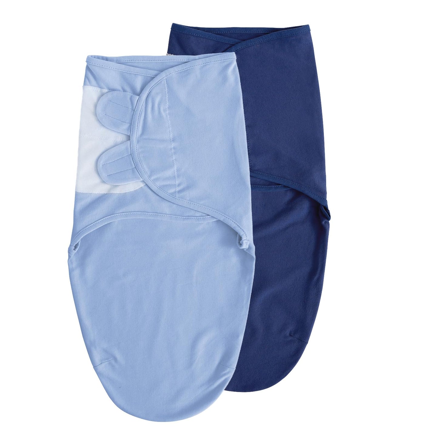 Soarwg Kids Baby Swaddle, Organic Baby Swaddles 0-3 Months, Swaddle Blanket, Swaddle Sack, Adjustable Newborn Infant Swaddle for Boy, Blue 2 Pack Small