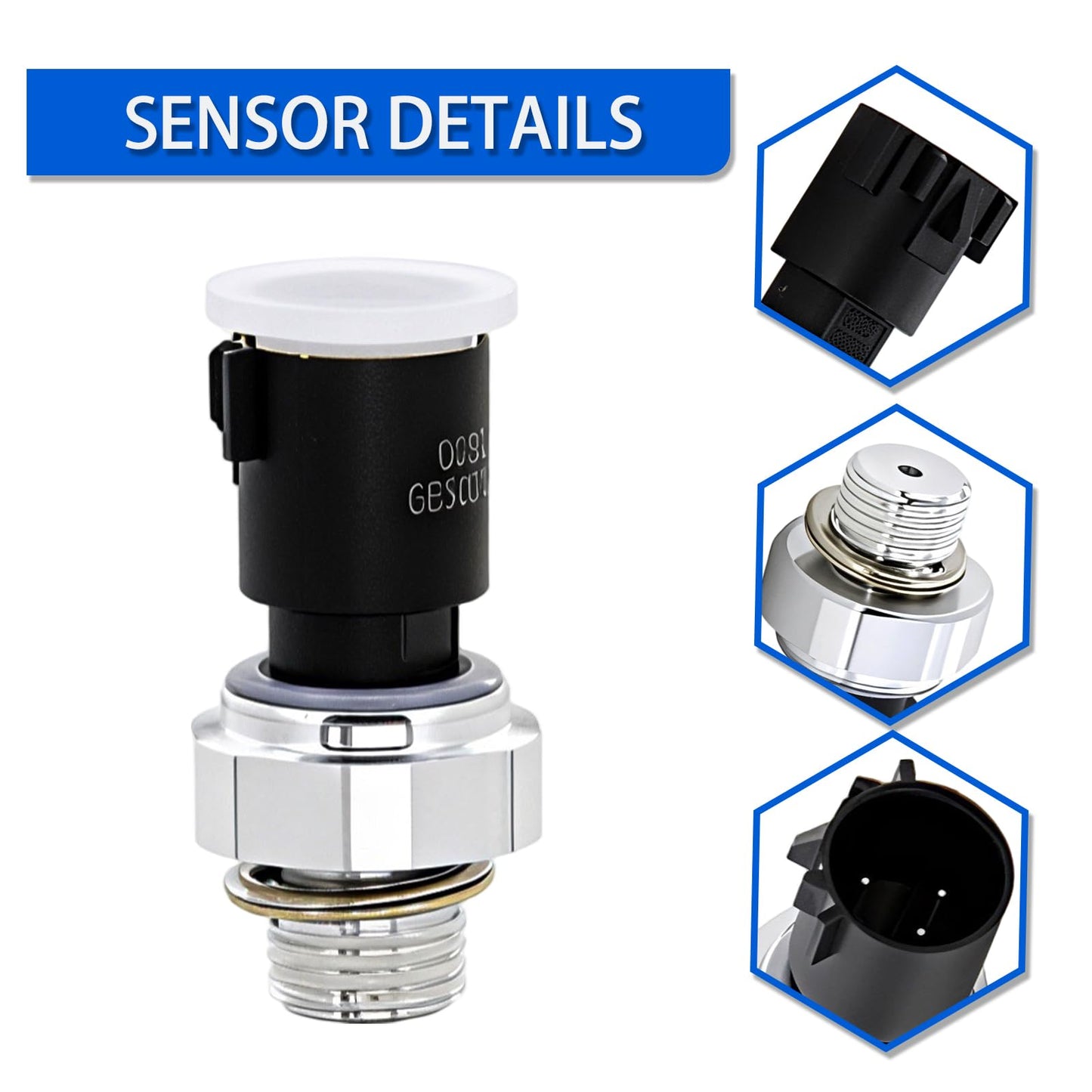 PS690 12673134 Oil Pressure Sensor & Socket for Chevy Silverado 1500 2500 3500 Express Avalanche Camaro Tahoe Colorado Cruze Equinox Suburban &GMC Savana Sierra Yukon Canyon Replaces 926041