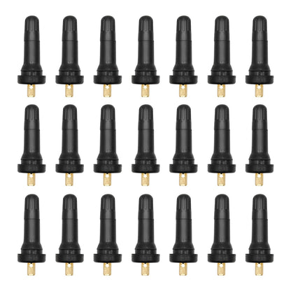 VIKKSAER 20Pcs TPMS 20008 Rubber Snap-in Tire Valve Stem Fit for 0.45” Rim Holes on Standard Vehicle Tires