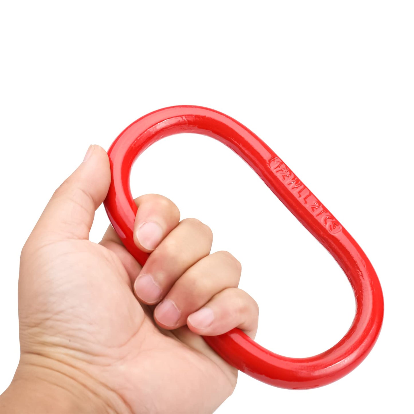 NORJIN 2 Pack 5/8" Oblong Master Link, High Strength G80 Chain Link Connector for Lifting and Hoisting, 6600lbs Working Load Limit