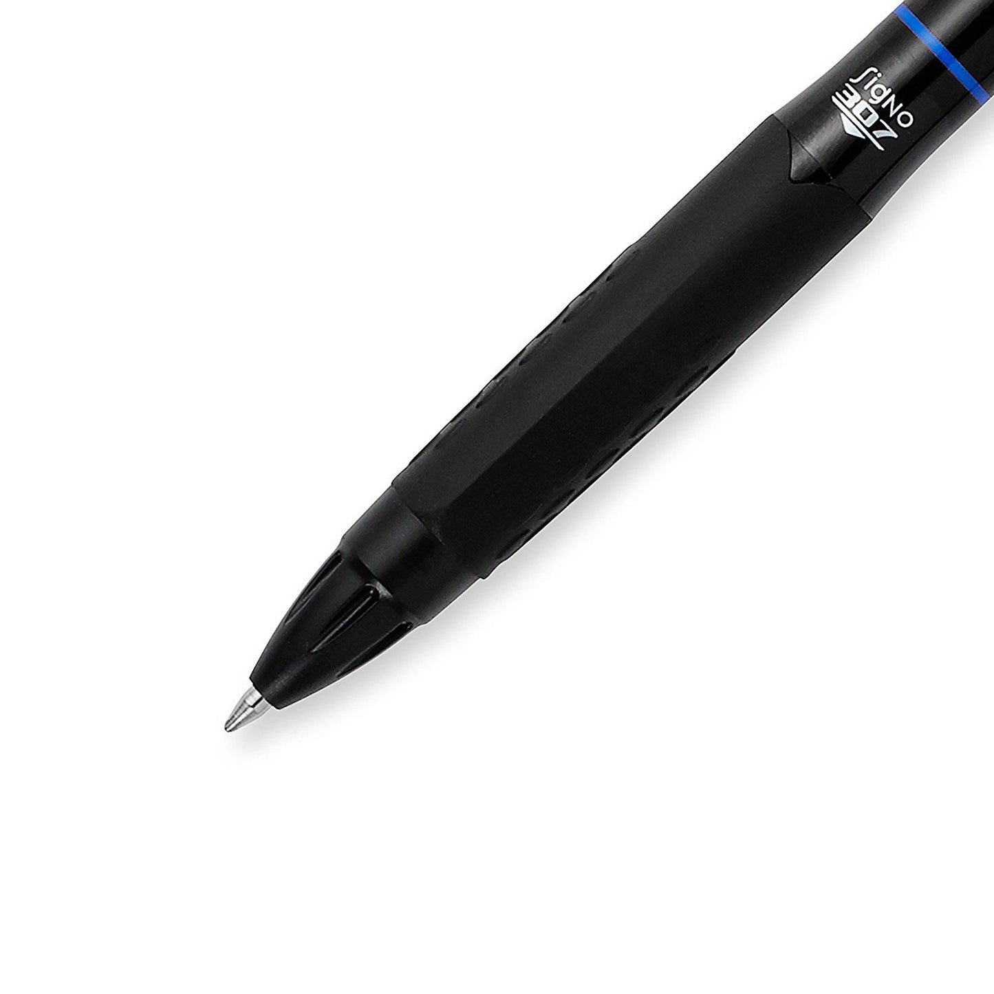 Uni-Ball 307 Retractable Gel Ink Pens, Medium Point 0.7mm, Pack of 6 (Blue)