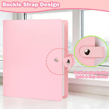Ruibytree 320 Pockets Photo Album for Fujifilm Instax Mini LiPlay 12 11 9 8 40 41 99 Evo 7S Instant Film Camera, PU Leather Cover Photo Book for Polaroid 2x3 Pictures, Pink