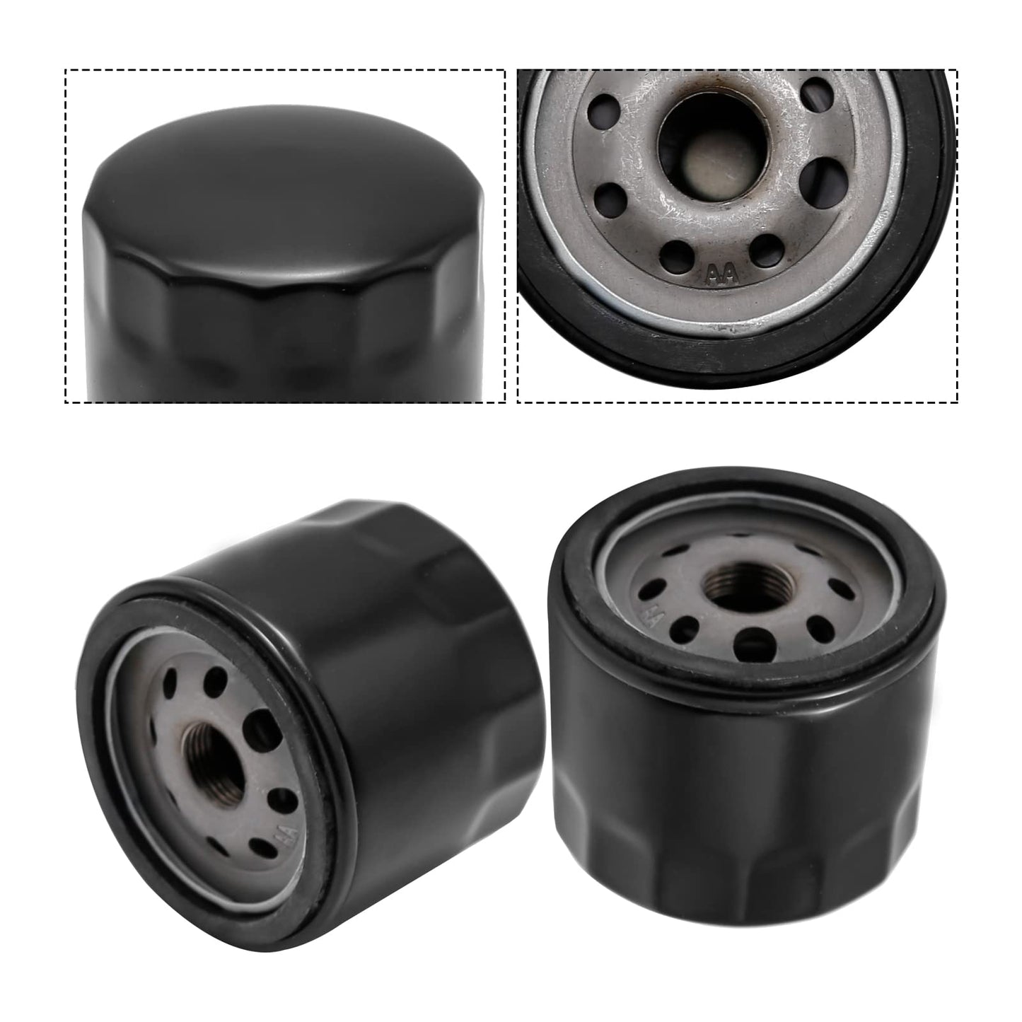 Anxingo 12-050-01-S Engine Short Oil Filter 12 050 01-S Replacement for Kohler KT715 KT725 KT730 KT735 KT740 KT745 CH18 CH20 CH22 CH23 CH25 CH26 CV15 CV17 CV18 CV20 CV22 CV23 CV25 CV26, Pack of 2