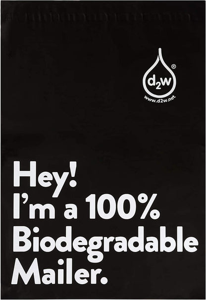 100% Compostable Biodegradable Mailers Eco-Friendly Poly Envelopes, Packaging Envelopes Pouches. Reusable Double Sealing, Extra Thick, Zero-Waste mailing Bags | D2W Certified (50 Pack, 10"x13")