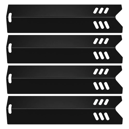 Rushare 15'' Grill Heat Plates Replacement Parts for Dyna-Glo, Backyard & Uniflame Grill, DGF510SBP, BY15-101-001-02, BY13-101-001-13, Porcelain Steel, 4-Pack, 15" x 3 13/16"