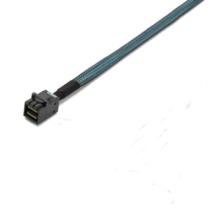 CableDeconn SFF-8643 Internal Mini SAS HD to (4) 29pin SFF-8482 connectors with SAS 15pin Power Port 12GB/S Cable (1M) (H0204)