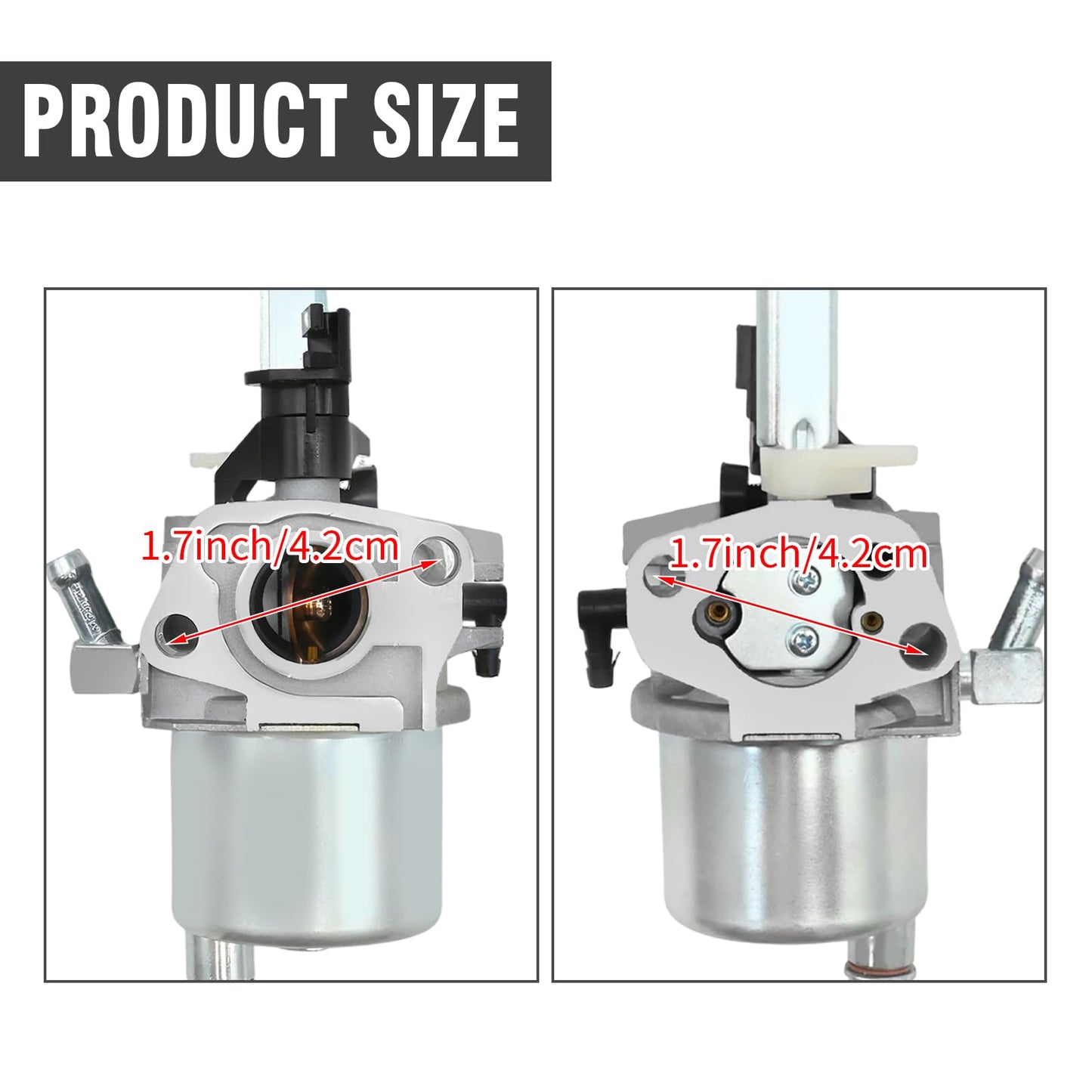 Vkinman 20001027 Snow Thrower Carburetor, Replacement for Ariens ST24 920400 920402 208CC Snow Blower, Replacement for LCT StormForce 03121 03122 208cc Engine, Replaces 20001368