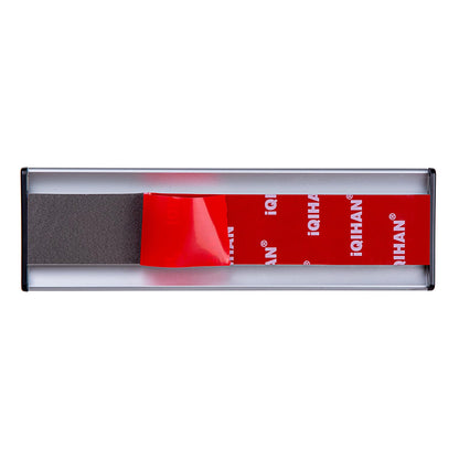 Set of 5 - Nameplate Holder for Wall Mount, 2.36'' x 10'' Curved Office Business Door Sign Holder-Silver