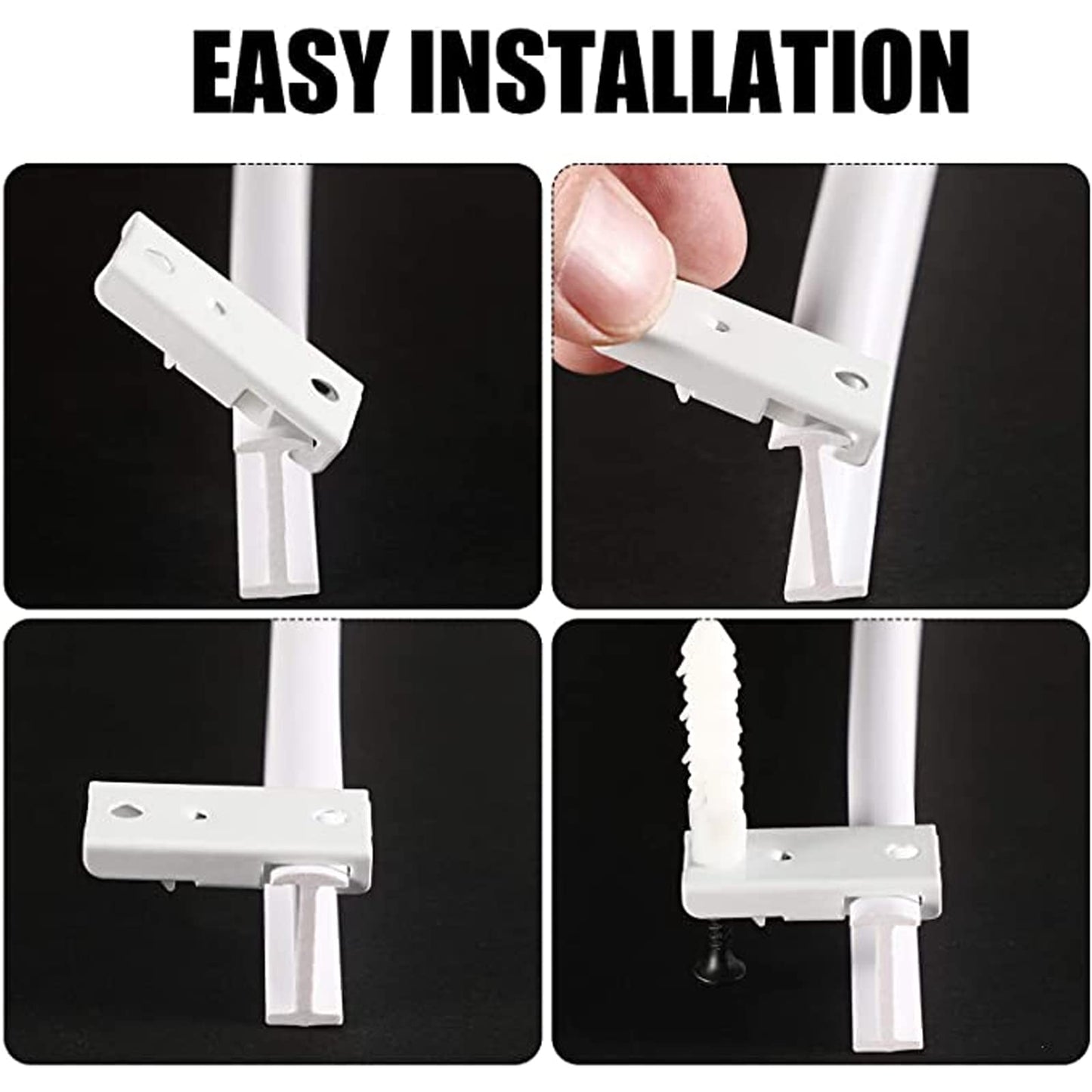 5 Meters (16.4FT) Flexible Bendable Ceiling Curtain Track,room divider, window treatment or bay, shower track, trailer motorhome Curtain Track, Room Divider, Ceiling Track for Curtains