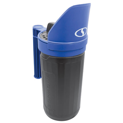 Snow Joe Sun Joe SJSPD1 Handheld All-Season Multi-Purpose Spreader, 5 lbs, w/Adjustable Dial Flow Control, for Ice Melt, Fertilizer, Grass Seed, Pool Chemicals, Pesticides Blue/Black