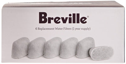 Breville Single Cup Brewer Replacement Charcoal Filters,White, 6 - BWF100