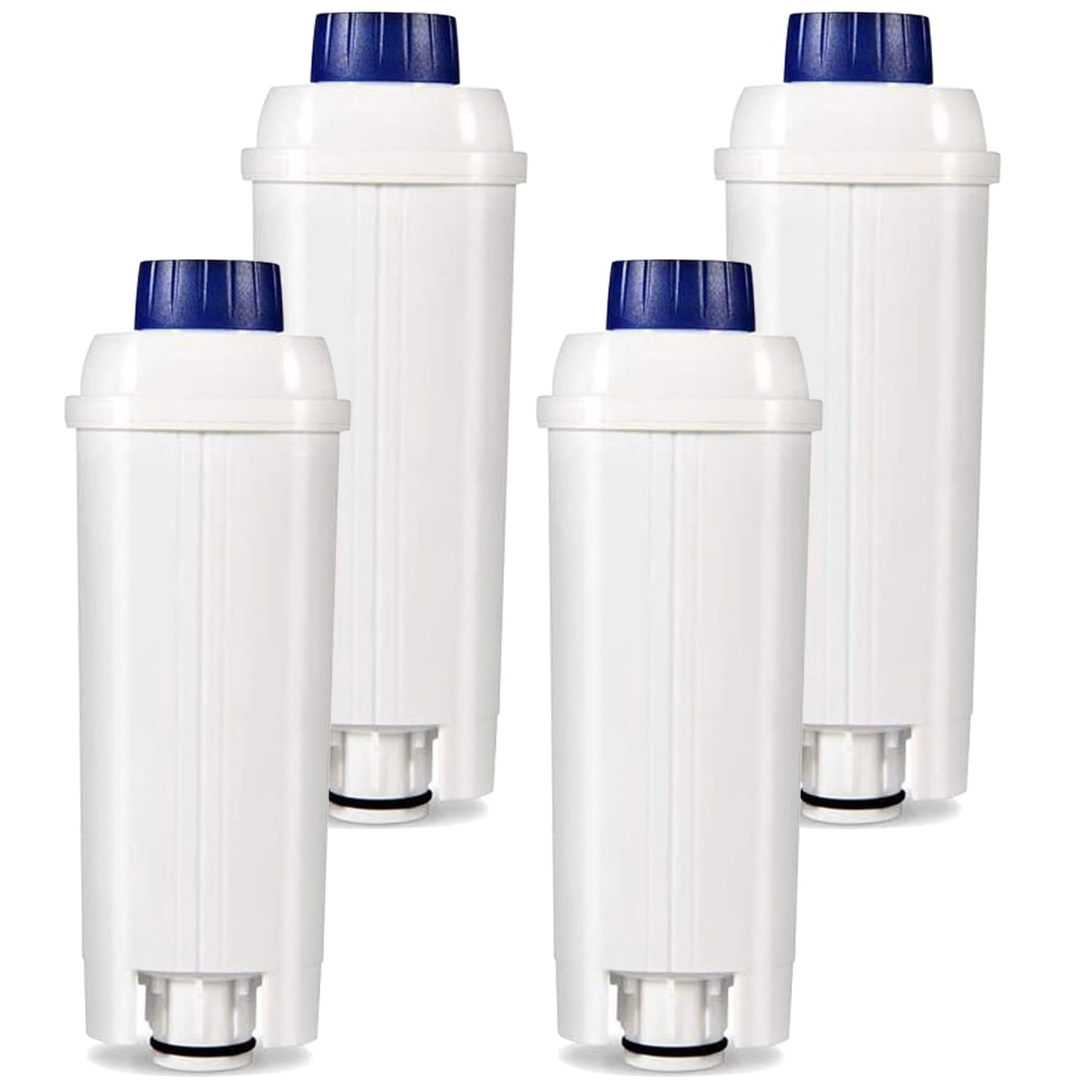 4 Pack DLSC002 Replacement Water Filter Compatible with Delonghi ECAM, Esam, ETAM, BCO, EC Automatic Espresso Coffee Maker Bean to Cup Filtre à eau