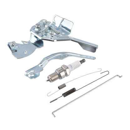 Throttle Control Lever Arm Governor Link Rod Return Spring Kit for Honda GX200 GX160 GX140 168F 5.5HP 6.5HP Small Engine with Spark Plug