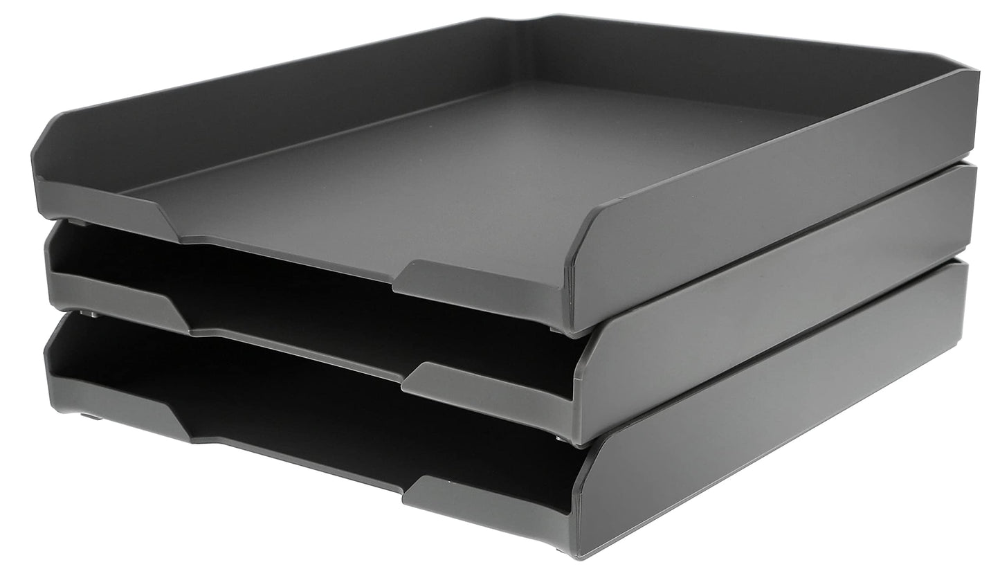 Bostitch Office Konnect™ Letter Tray, Fits 9.75" x 12" Sized Documents, Gray