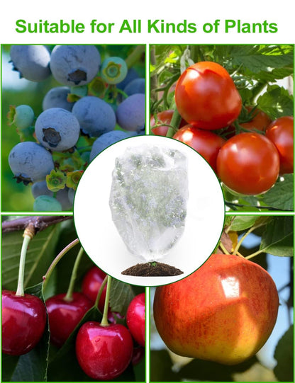 wohohoho 5 Packs Blueberry Bushes Netting Cover with Drawstring, 4.9Ft x 3.3Ft Garden Tree Netting Pest Barrier Tomato Protective Covers Prevent Fruits Plants from Squirrel Bird Insect Deer Animals