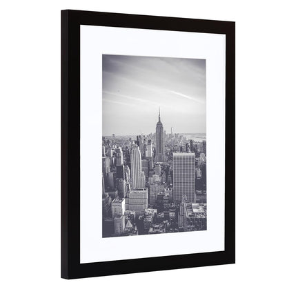 11x14 Picture Frame 2 Pack, Display Poster 8x10 with Mat or 11 x 14 Without Mat, Wall Gallery Photo Frames-Vertical or Horizontal Mounts & Ready to Hang,Photo Frames for Wall Mounting, Black