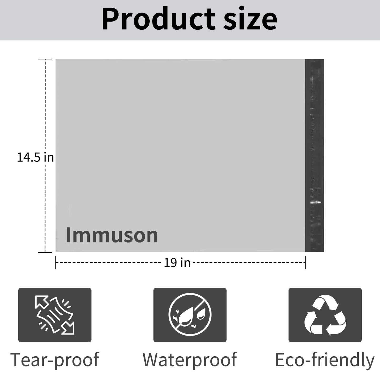 Poly Mailer 14.5x19 Inch 100 Pack,Shipping Bags for Business,Strong Adhesive Self-SealingBags,Waterproof Poly Bag for Clothing,Self-Sealing Envelopes Bags