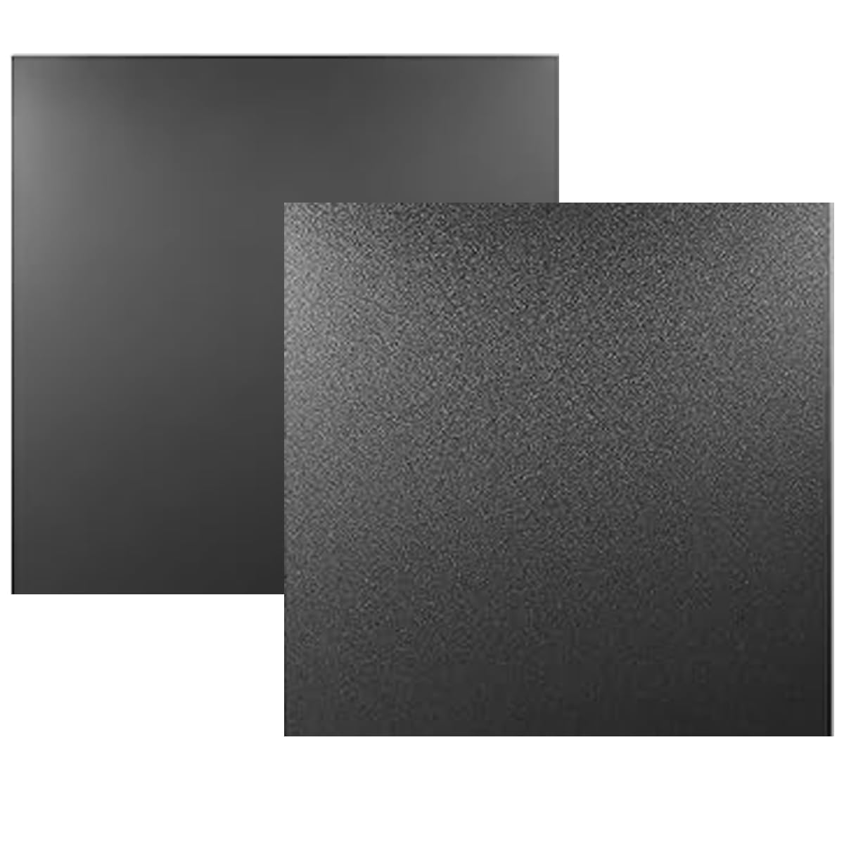 Aisetmoon 2 Pack ABS Plastic Sheets 12"x12" 1/4 Inch Thick, Moldable Flexible Thermoplastic Panel, Black Plastic Sheet Rigid, DIY Materials Home Decor Handcrafts(Matte & Textured Finish)