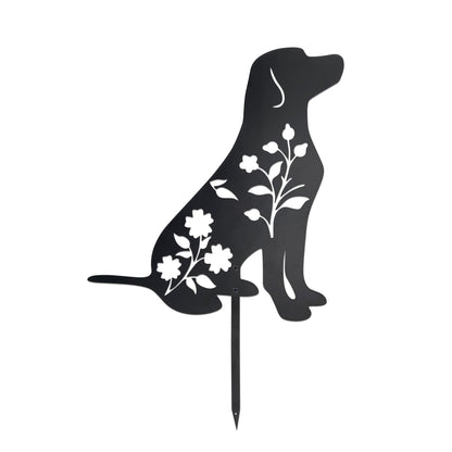 Urbraneco Labrador Retriever Garden Stake - Durable Outdoor Dog Statue for Lawn Decor
